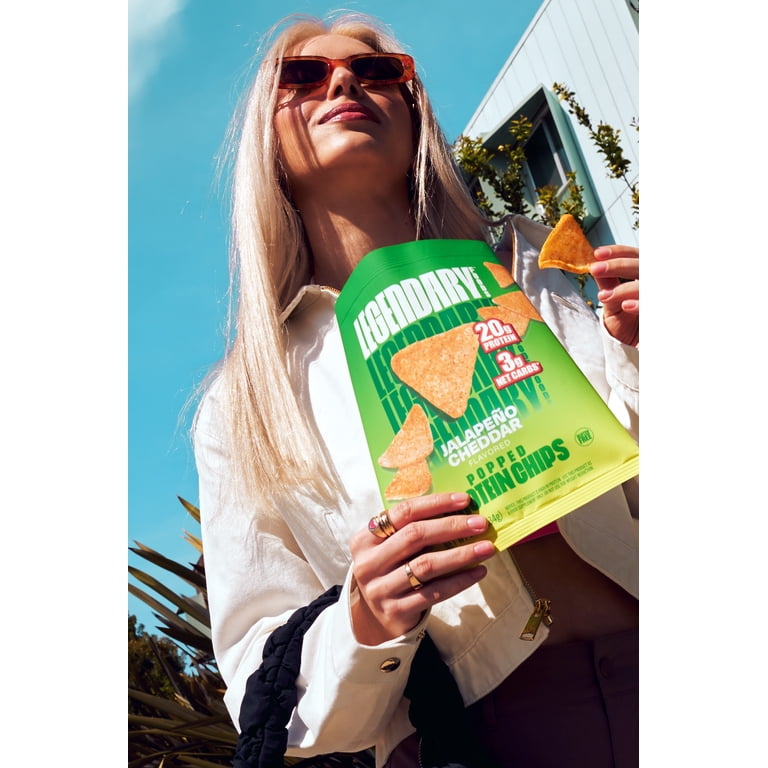 Legendary Foods Protein Popped Chips, Jalapeno Cheddar, 1 Pack