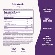 Natrol® Melatonin Gummies, Sleep Support for Adults, Strawberry Flavor, 10mg, 140 Count