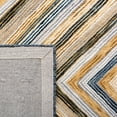 thumbnail image 2 of SAFAVIEH Aspen Caitriona Geometric Diamonds Wool Area Rug, Navy/Gold, 6' x 9', 2 of 8