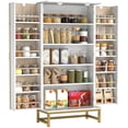 thumbnail image 1 of HOMCOM 47" Kitchen Pantry Cabinet, Storage Cabinet with 12 Door Shelves, 1 of 10