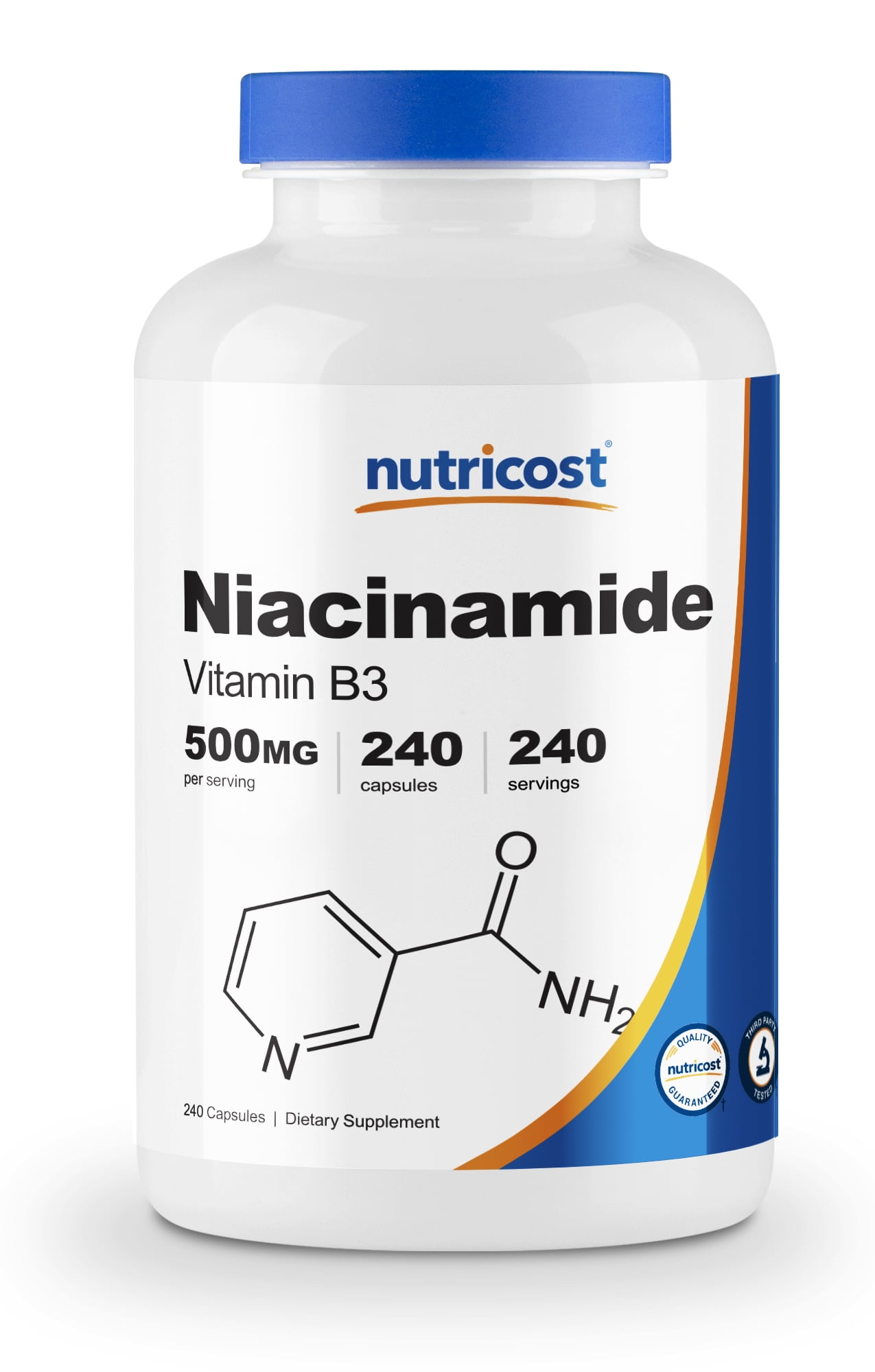 Nutricost Niacinamide (Vitamin B3) 500mg, 240 Caps