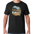 thumbnail image 1 of Mens Manu Bay Surf Company PARADISE SURF SHACK MARLIN T-shirt, Large Black, 1 of 3