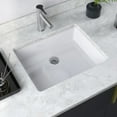 thumbnail image 2 of DeerValley DV-1U201 20" L x 16" W  White Ceramic Rectangular Undermount Bathroom Sink with Overflow Modern Lavatory Vanity Vessel Sink, 2 of 18