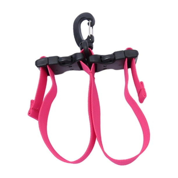 Correa de sujeción para aletas de buceo, hebillas profesionales ajustables para aletas de buceo Rosa