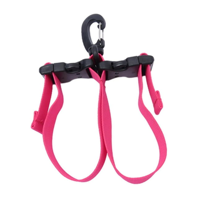 Correa para aletas de buceo, hebillas de liberación rápida, hebillas dobles, accesorios de buceo, hebillas de aletas para buceo, equipo para adultos Rosa