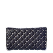 Valentino Rockstud Spike Leather Crossbody, Black