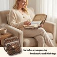 thumbnail image 3 of ZUXONGSY Leather 3D Owl Print Bible Cover for Women Quilted Bible Carrying Case Large ChuZU Bag with Handle Christian Gift for Daily Use, 3 of 7