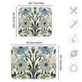 thumbnail image 4 of Yayeee Dish Drying Mat for Kitchen Counter 16"x18" Microfiber Absorbent Pad, Blue Floral Pattern, 4 of 7