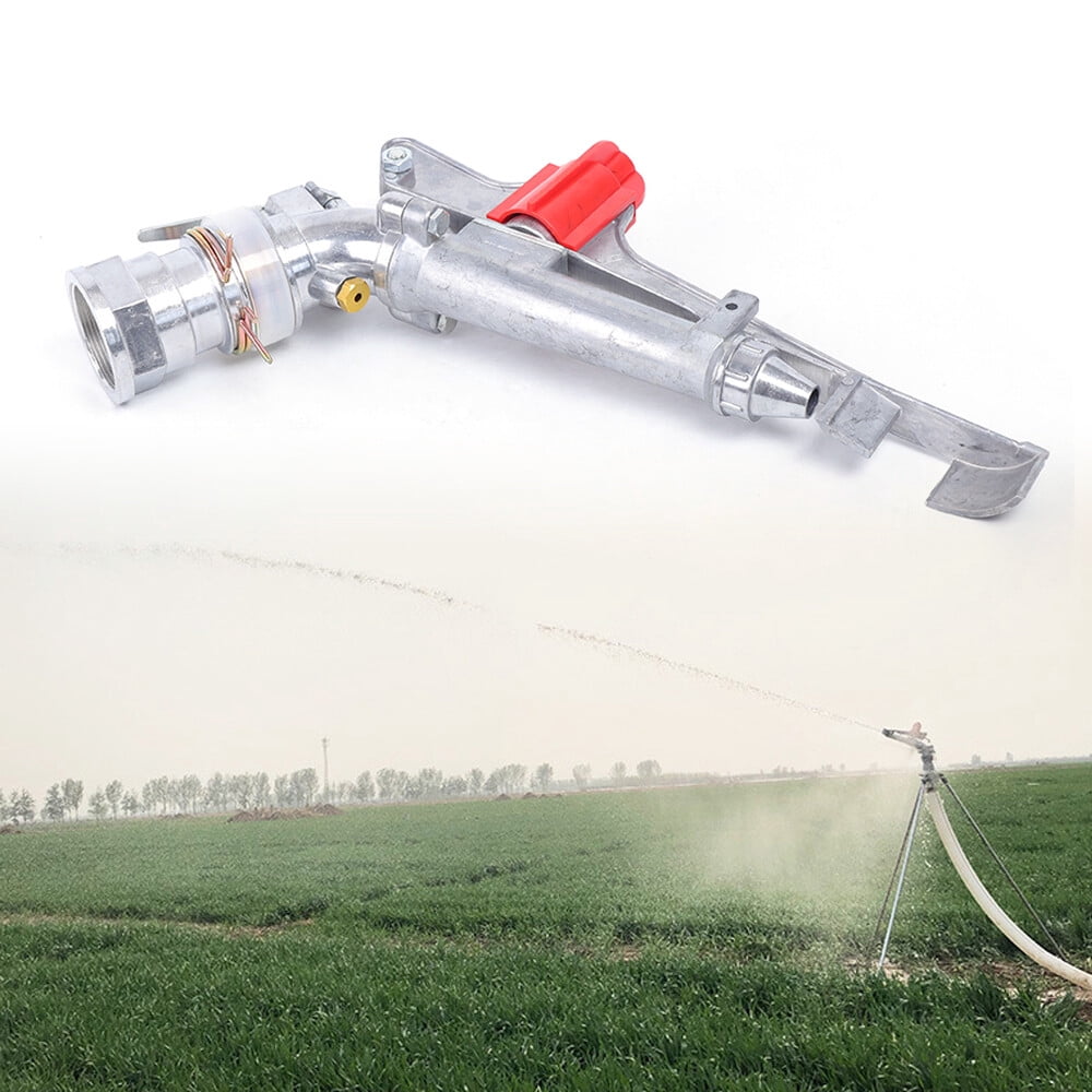 Miumaeov 2" 360° Adjustable Sprinkler Irrigation 65-80 Meters Spray Radius for Garden Agricultural