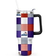 thumbnail image 2 of 40oz July 4th Handle Cup 🇺🇸,Stars & Stripes Stainless Steel Tumbler-Hand Wash Only, 2 of 7