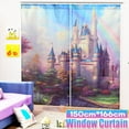 thumbnail image 2 of Durable Castle Window Curtain Bathroom Shower Curtain Door Screen For Toliet, Kitchen, 2 of 7