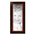 thumbnail image 2 of ArtToFrames 6" x 16" Matte Mahogany with Gold Accent Diploma Picture Frame, 6x16 inch Brown Wood Poster Frame (WOM-5109), 2 Pack, 2 of 6