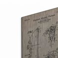 thumbnail image 2 of Luxe Metal Art 'Compound Bow Blueprint Patent Parchment' Metal Wall Art, 12"x16", 2 of 9
