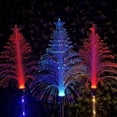 thumbnail image 2 of Yuarrent 2 uds árbol de Navidad solar único encendido/apagado automático 12 horas de luces solares de Navidad de larga duración Kits de decoración para fiestas, 2 of 6