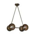 thumbnail image 2 of 4 Light Modern Raw Brass chandelier light Fixture, 2 of 9