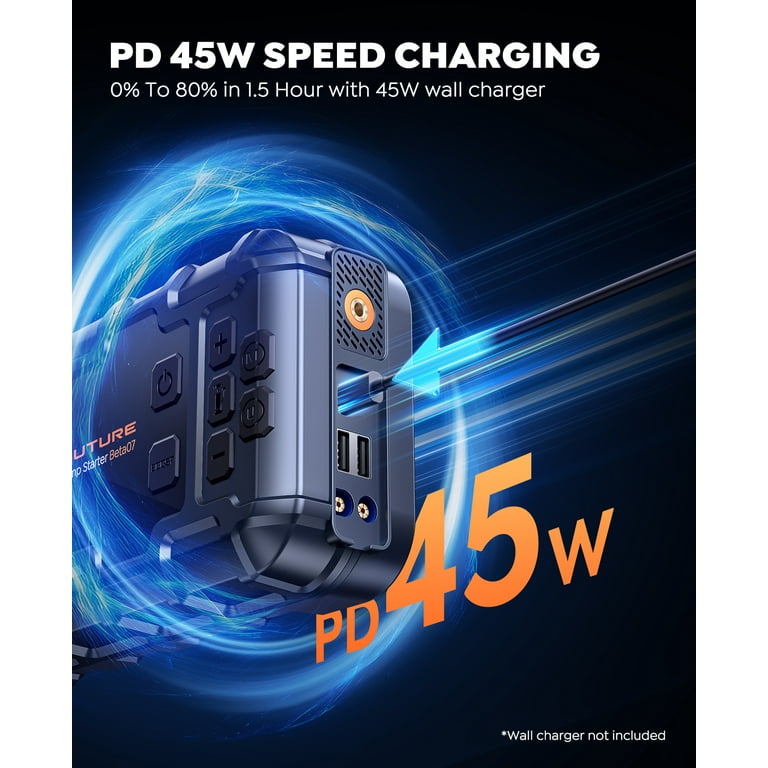 BUTURE 6000A Car Jumper, 160 PSI Air Compressor, Portable 7