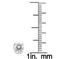 thumbnail image 3 of SZUL Women's 1 Carat TW Round Diamond Solitaire Stud Earrings in 14K Yellow Gold (K-L Color, I2-I3 Clarity), 3 of 5