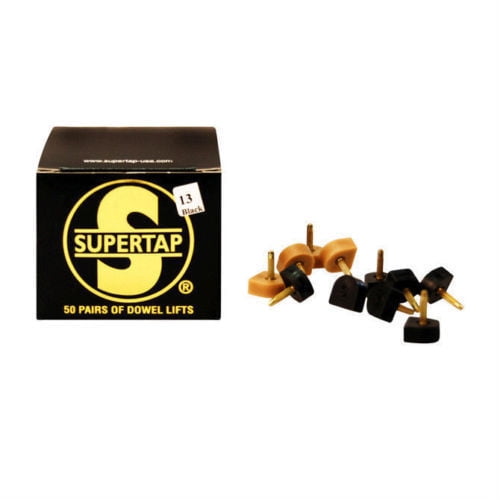 Supertap BLACK High Heel Tips Quality Pins/Toplifts Taps Pump Dowels