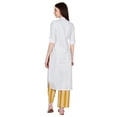 thumbnail image 4 of Phagun Cotton Kurta Palazzo Set, Solid Ethnic Kurti Printed Pant Co-Ord Set For Women, 4 of 8