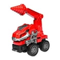 thumbnail image 2 of Rushawy Construction Truck Toys Transforming Toys Car for Boys Girls Aged 3 4 5 Kids Red Drill Truck, 2 of 9