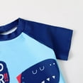 thumbnail image 6 of URMAGIC Baby Toddler Boys Two Pieces Swimsuit Set Swimwear Dinosaur Bathing Suit Rash Guards with Hat UPF 50+ 1-7 Years, 6 of 7