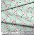 thumbnail image 3 of Soimoi Poly Georgette Fabric Dot & Umbrella Fashion Printed Craft Fabric by the Yard 42 Inch Wide, 3 of 3