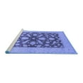 thumbnail image 2 of Ahgly Company Machine Washable Indoor Rectangle Oriental Blue Traditional Area Rugs, 2' x 5', 2 of 4