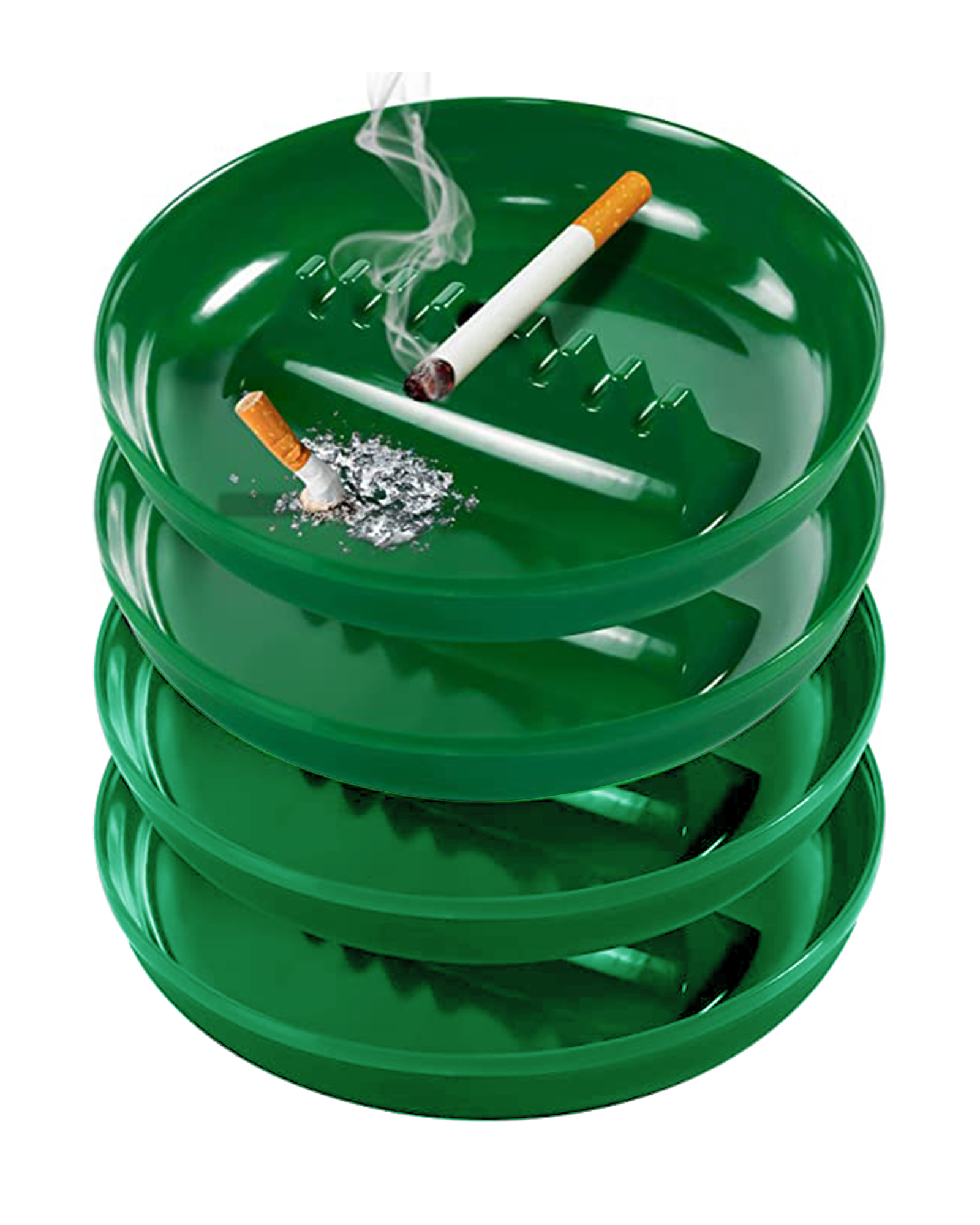 4 PCS Plastic Ashtrays for Cigarettes Cigar, Ash Tray Ashtrays Round