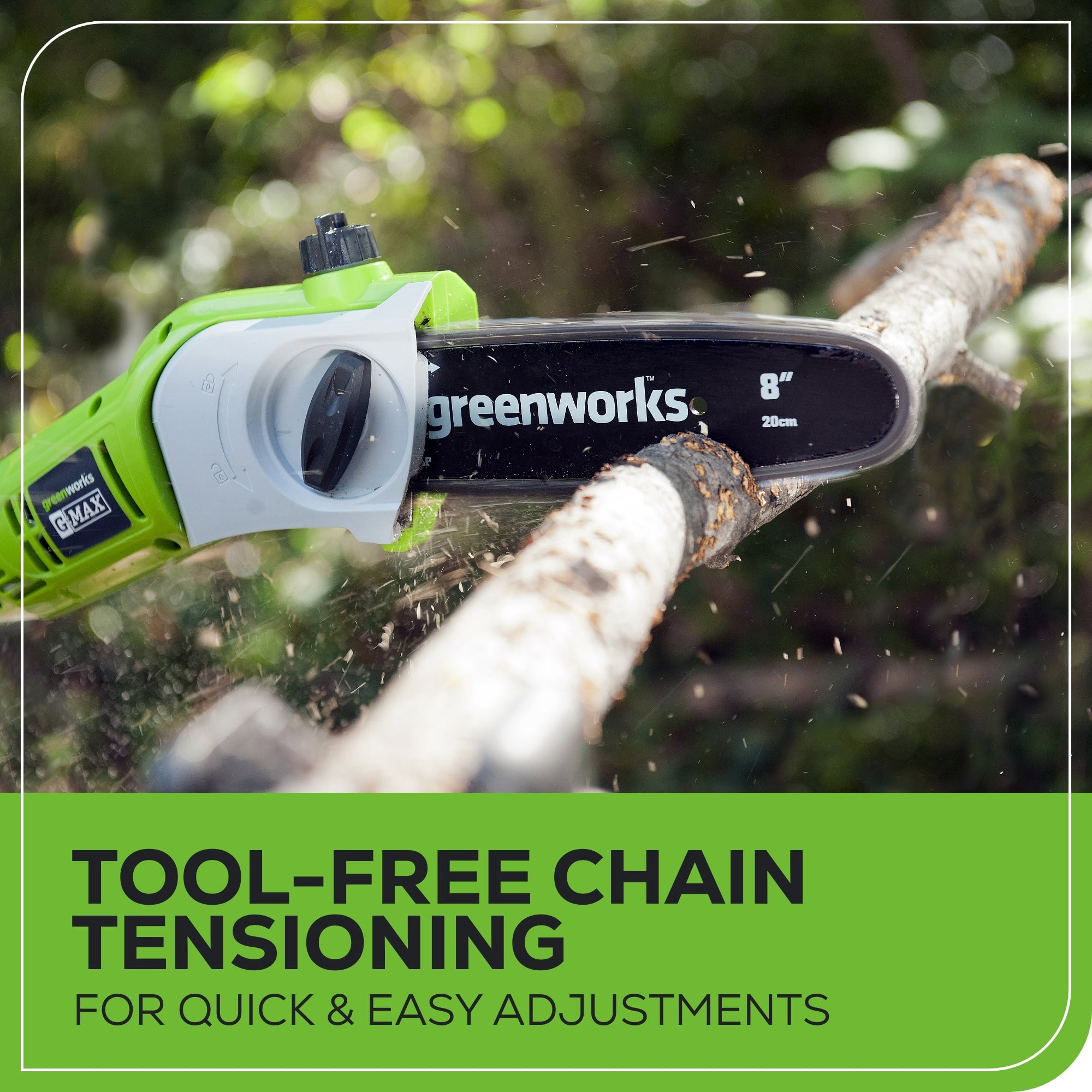 Greenworks 20" 40V Power Hedge Trimmer, Tool Only, Battery and Charger Not Included