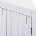 thumbnail image 3 of FRALIMK White Freestanding Small Corner Storage Cabinet with Doors for Living Room, 3 of 8