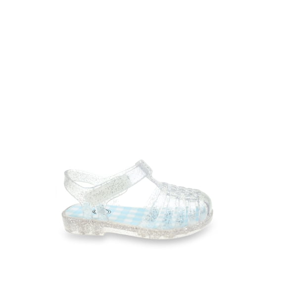 Wonder Nation Baby Girls Glitter Jelly Fisherman Sandal