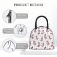 thumbnail image 4 of KLL Flamingos Tribal for Insulated Lunch Bag- Leakproof Cooler Tote Bag Organizer for Women & Men - Reusable Lunch Box for Office Picnic Hiking Beach-One Size, 4 of 6