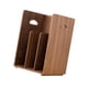 thumbnail image 4 of Estantería de madera para libros, soporte para DVD, soporte para libros, estantería de almacenamiento decorativa antideslizante Marrón profundo, 4 of 9