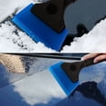 thumbnail image 2 of Shower Squeegee Small Squeegee Window Tint Squeegee Silicone Ice Scraper 5 inch Rubber Window Squeegee for Glass, Mirror, Shower, Auto, Car Windows-Blue, 2 of 8