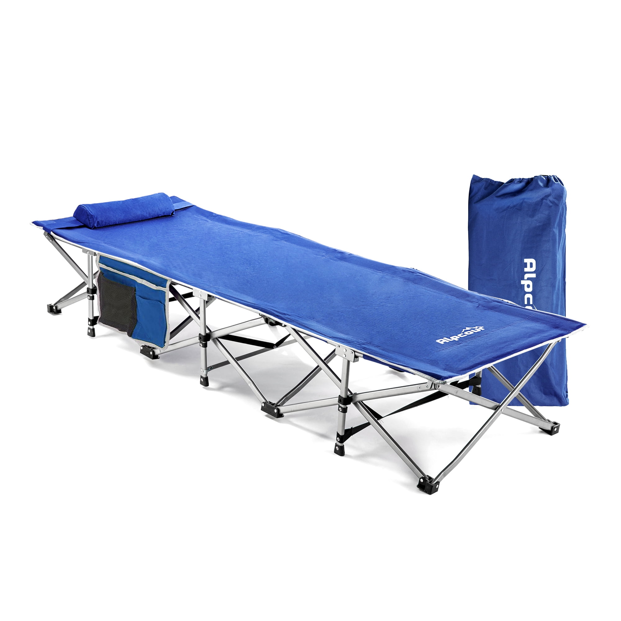 single fold out camping bed