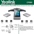 thumbnail image 5 of Yealink CP960-WirelessMic Conference IP Phone, 2 Wireless Expansion Microphones. 5-Inch Color Touch Screen. 802.11ac Wi-Fi, 802.3af PoE, Power Adapter Not Included, 5 of 5