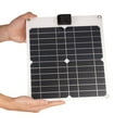 thumbnail image 2 of TFixol Portable Solar Charger Panel with 15W Power, USB & DC Outputs, Compact Design for Outdoor Use - White (Optional Black), 2 of 4