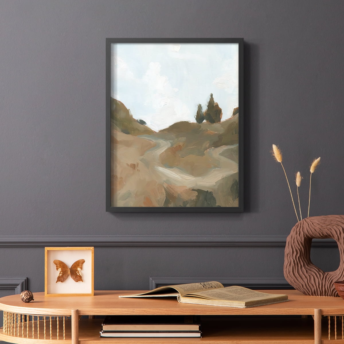 West Fork Hiking Trail III Framed Print in Black Solid Wood 11 x 14 Framed Print