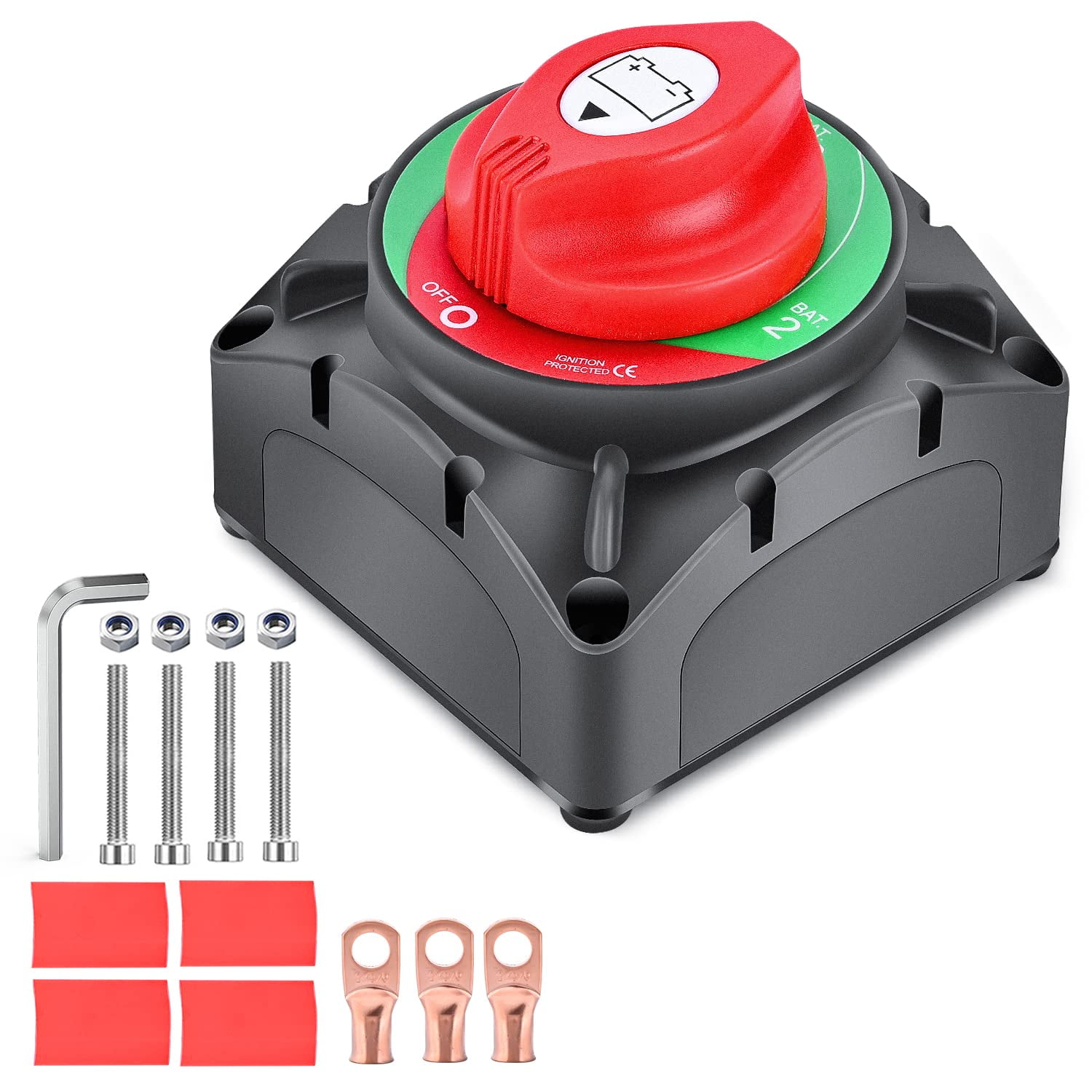 Nilight Battery Switch 12BothOff 12V 24V 48V 600A High Current Heavy