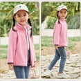 thumbnail image 4 of SYNPOS 2-10Y Child Girl Boy Solid Color Zip Up Fleece Jacket Coat with Pocket, 4 of 4
