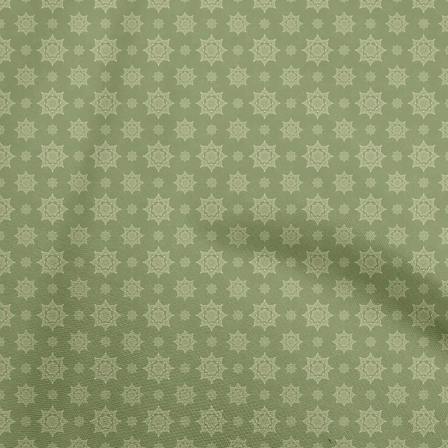 oneOone Rayon Olive Green Fabric Asian Ornamental Sewing Craft Projects Fabric Prints By Yard 56 Inch Wide
