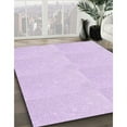 thumbnail image 3 of Ahgly Company Machine Washable Indoor Round Transitional Bright Lilac Purple Area Rugs, 3' Round, 3 of 7