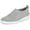Grey-B, variant on Women Slip On Walking Shoes Platform Loafers Mesh Knit Sock Sneakers