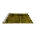 thumbnail image 2 of Ahgly Company Machine Washable Indoor Square Persian Yellow Bohemian Area Rugs, 3' Square, 2 of 4