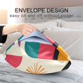 thumbnail image 4 of Yayeee Pillowcase Standard Size Set of 2 Satin Wrinkle Resistant Pillow Case, Beige Abstract, 4 of 7