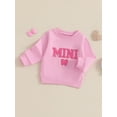 thumbnail image 5 of Rdhnmea Mommy and Me Matching Outfits Cute Bow Mama and Mini Long Sleeve Crewneck Sweatshirt Tops Mother Baby Matching Clothes, 5 of 9