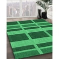 thumbnail image 3 of Ahgly Company Machine Washable Indoor Round Transitional Deep Emerald Green Area Rugs, 8' Round, 3 of 7