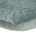 thumbnail image 5 of Parkland Collection Cristal Transitional Quilted Gray/Sea Foam Throw Pillow, 5 of 7