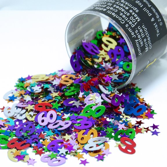 Confetti Mix - 60s & Stars MultiColors - Pouch (1/2 oz) - CCP9009