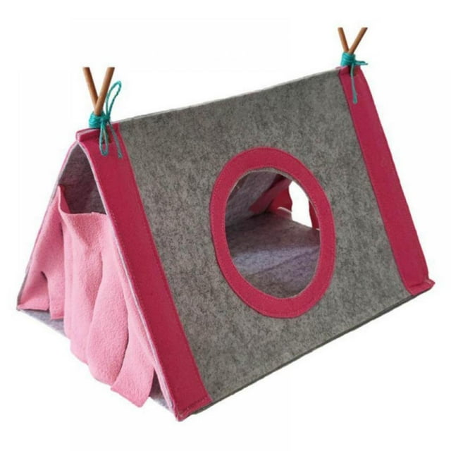 Hamster Cave Beds Small Animal Warm House Cozy Triangle Hideouts Cute Mini Nest for Hamster Dwarf Rats Hedgehogs Mouse Gerbils Mice